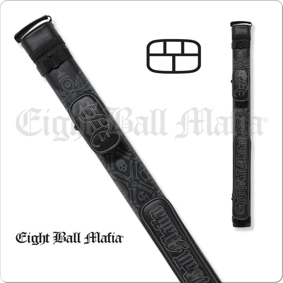 Action Eight Ball Mafia EBMC23A 2x3 Hard Embroidered Cue Case