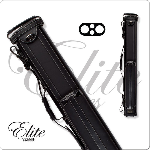 Elite ECV22 2x2 Vintage Hard Cue Case Black