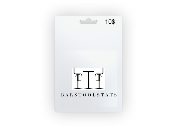 BarStoolStats Gift Card