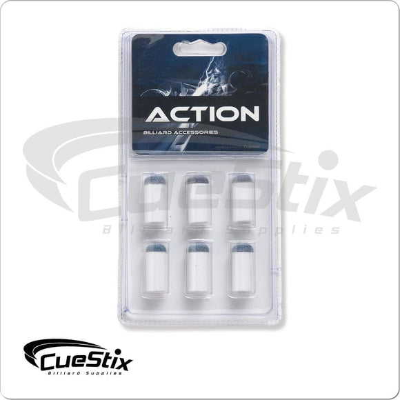 Action TR6SOB Blue Slip On Tips & Ferrules in Blister Pack of 6