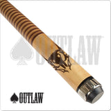 Outlaw Original OL42 Cow Skull Two Toned Wrap Cue Butt