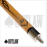 Outlaw Original OL42 Cow Skull Two Toned Wrap Cue Pin